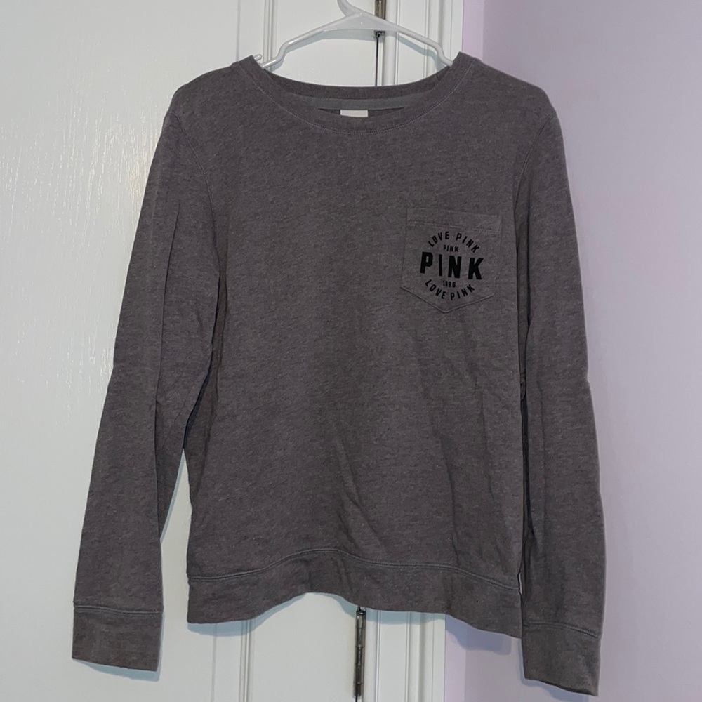 VS PINK Gray Long Sleeve